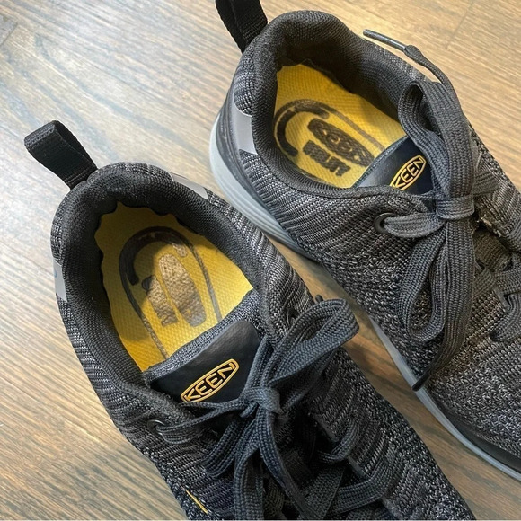 KEEN Utility Sparta Aluminum Toe Work Shoes BLACK/GREY FLANNEL Women size 7 - Picture 12 of 16